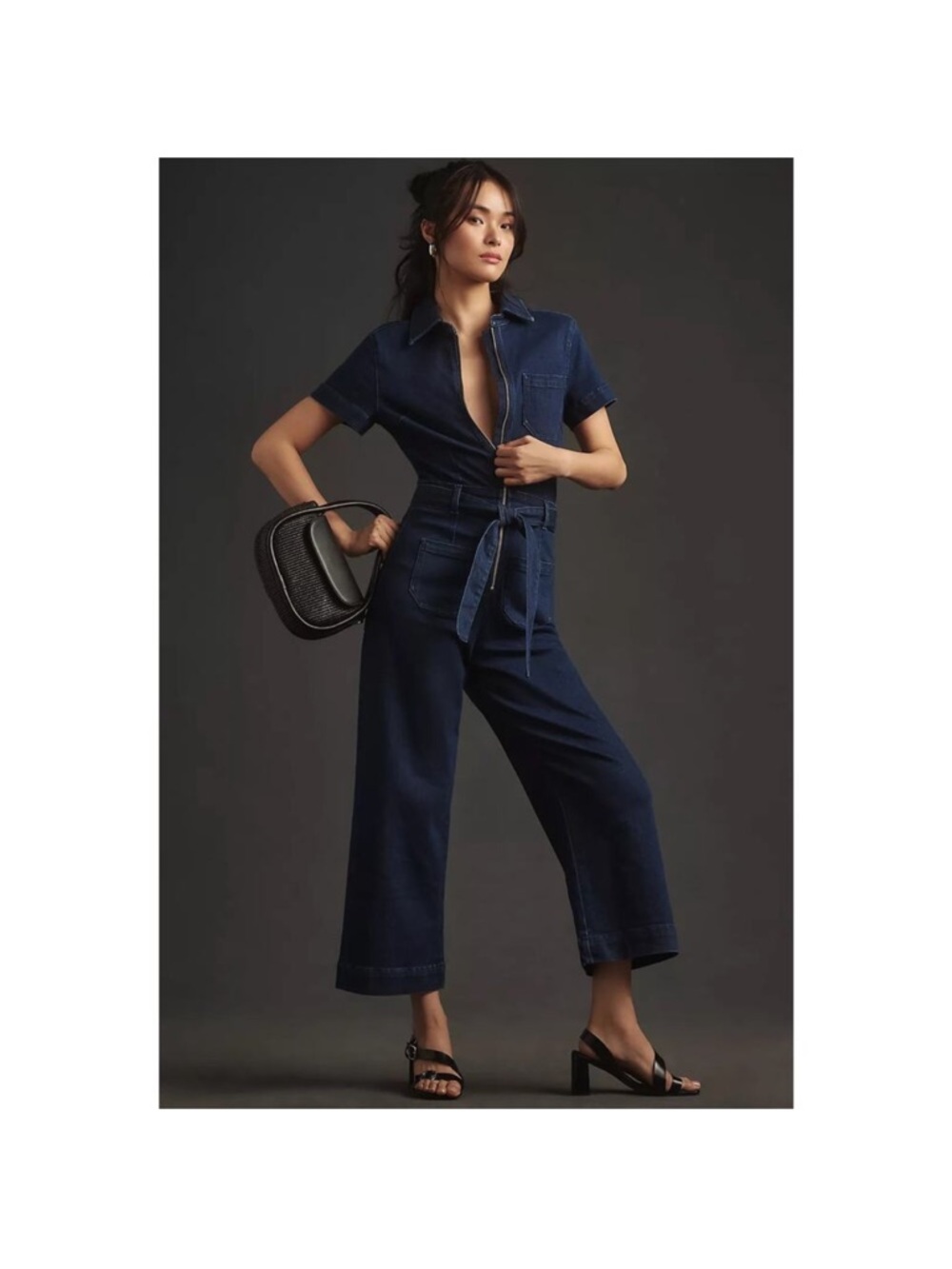Anthropologie Maeve The Colette Weekend Denim Jumpsuit